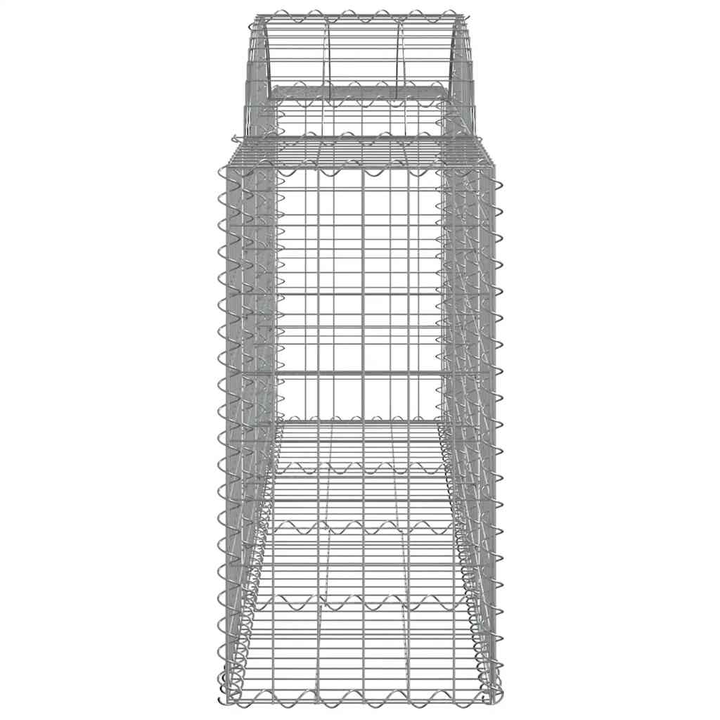 Arched Gabion Baskets 13 pcs 200x50x80/100 cm Galvanised Iron