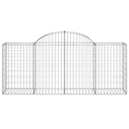 Arched Gabion Baskets 20 pcs 200x50x80/100 cm Galvanised Iron