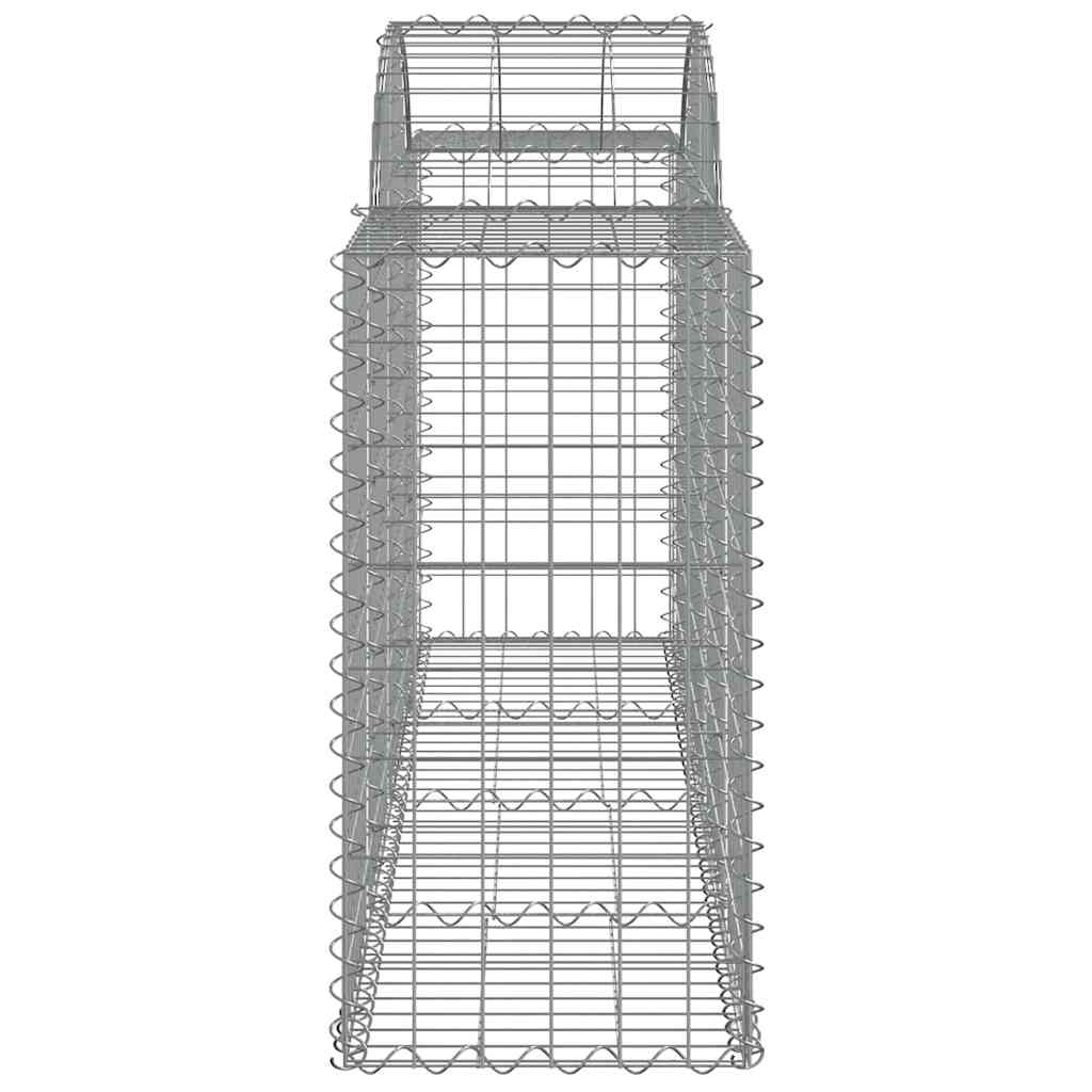 Arched Gabion Baskets 20 pcs 200x50x80/100 cm Galvanised Iron