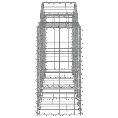 Arched Gabion Baskets 20 pcs 200x50x80/100 cm Galvanised Iron