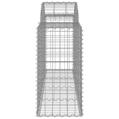 Arched Gabion Baskets 25 pcs 200x50x80/100 cm Galvanised Iron
