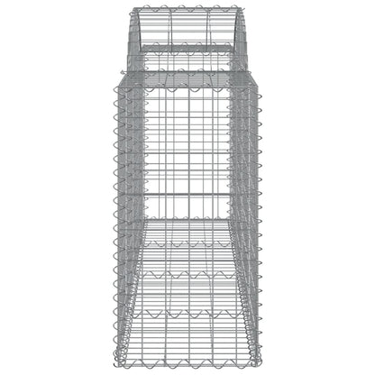Arched Gabion Baskets 50 pcs 200x50x80/100 cm Galvanised Iron