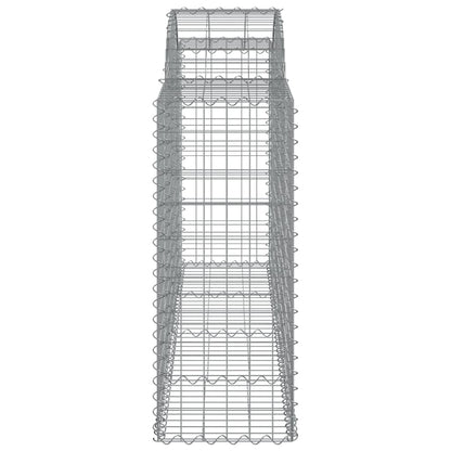 Arched Gabion Baskets 3 pcs 200x50x100/120 cm Galvanised Iron
