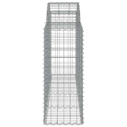 Arched Gabion Baskets 8 pcs 200x50x100/120 cm Galvanised Iron