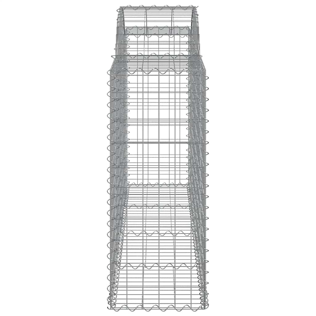 Arched Gabion Baskets 18 pcs 200x50x100/120 cm Galvanised Iron