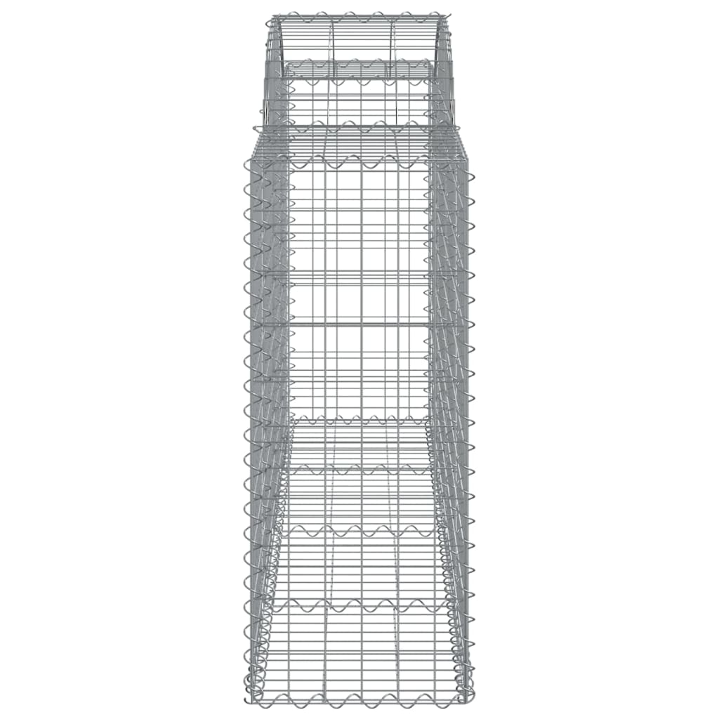 Arched Gabion Baskets 25 pcs 200x50x100/120 cm Galvanised Iron