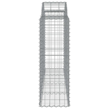 Arched Gabion Baskets 25 pcs 200x50x120/140 cm Galvanised Iron