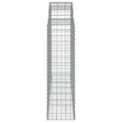 Arched Gabion Baskets 13 pcs 200x50x140/160 cm Galvanised Iron