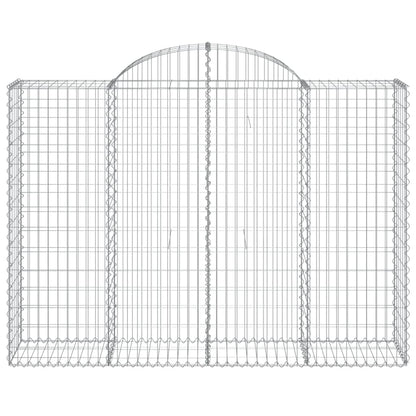 Arched Gabion Baskets 18 pcs 200x50x140/160 cm Galvanised Iron