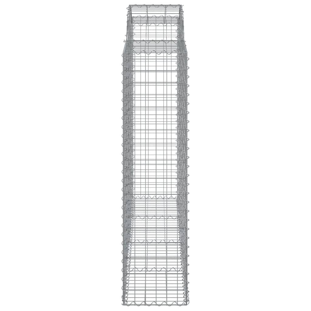 Arched Gabion Baskets 5 pcs 200x50x160/180 cm Galvanised Iron