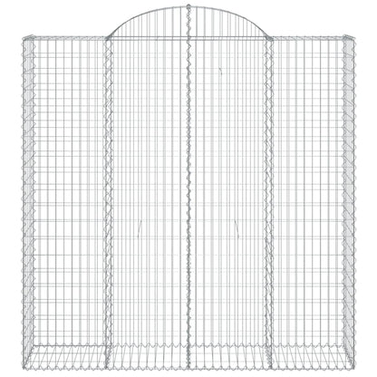 Arched Gabion Baskets 6 pcs 200x50x200/220 cm Galvanised Iron