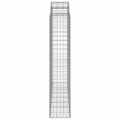Arched Gabion Baskets 7 pcs 200x50x200/220 cm Galvanised Iron