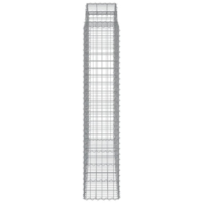 Arched Gabion Baskets 8 pcs 200x50x200/220 cm Galvanised Iron