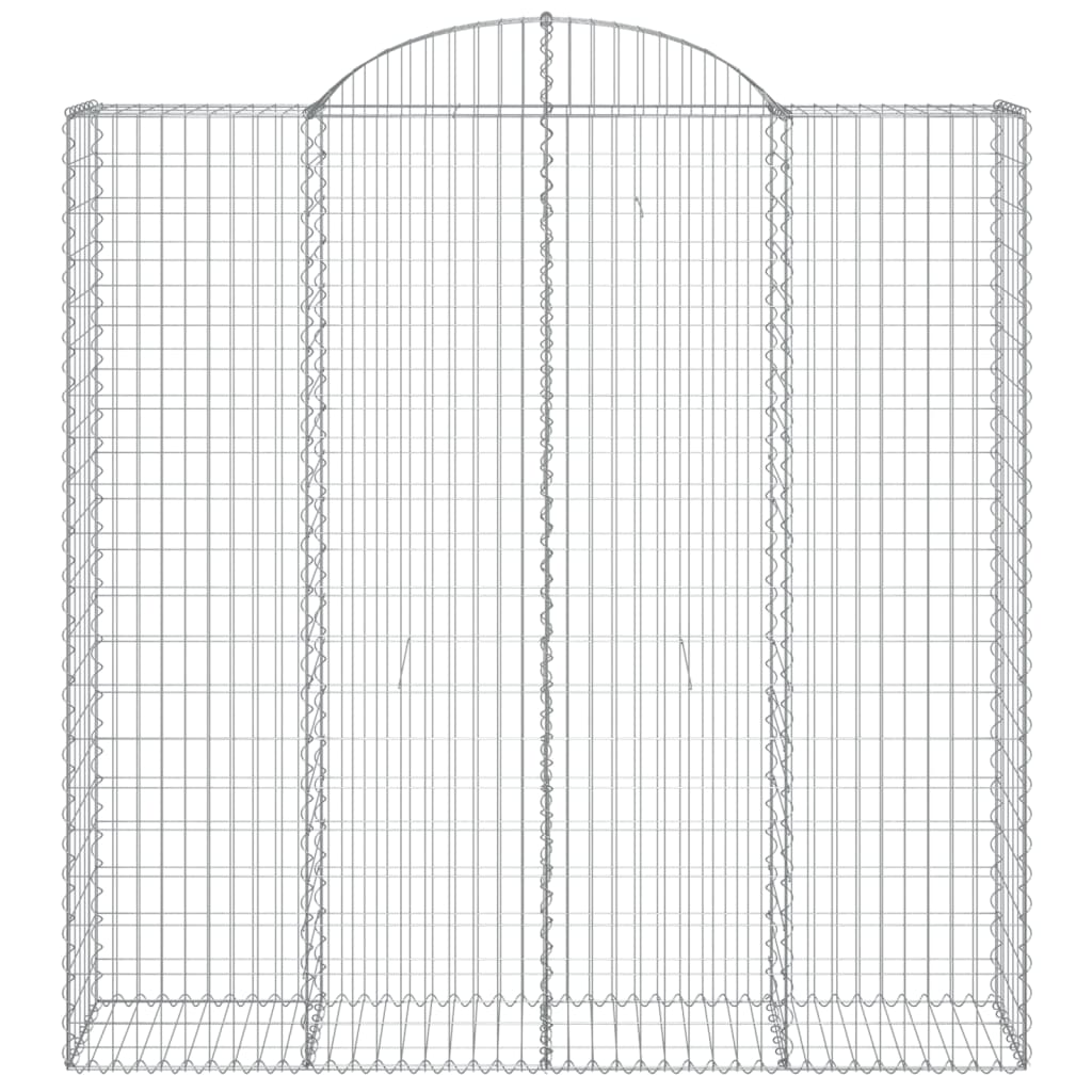 Arched Gabion Baskets 11 pcs 200x50x200/220 cm Galvanised Iron