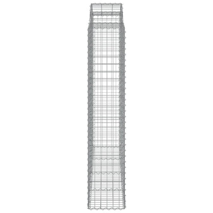 Arched Gabion Baskets 11 pcs 200x50x200/220 cm Galvanised Iron