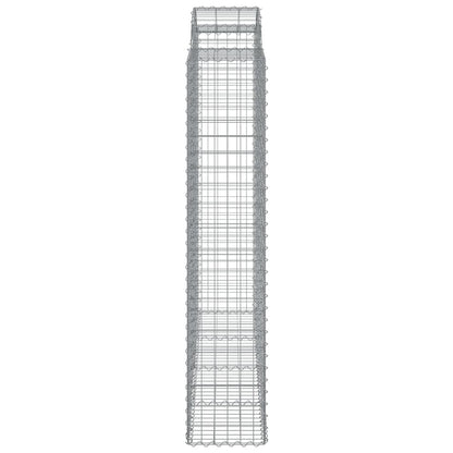 Arched Gabion Baskets 12 pcs 200x50x200/220 cm Galvanised Iron
