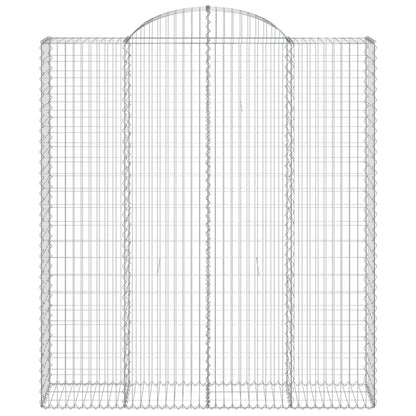 Arched Gabion Baskets 8 pcs 200x50x220/240 cm Galvanised Iron
