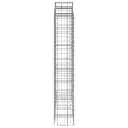 Arched Gabion Baskets 12 pcs 200x50x220/240 cm Galvanised Iron
