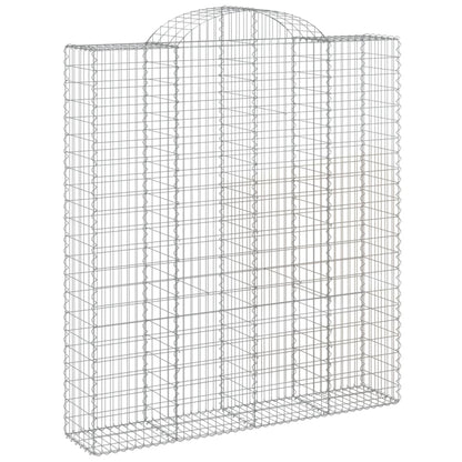 Arched Gabion Baskets 18 pcs 200x50x220/240 cm Galvanised Iron