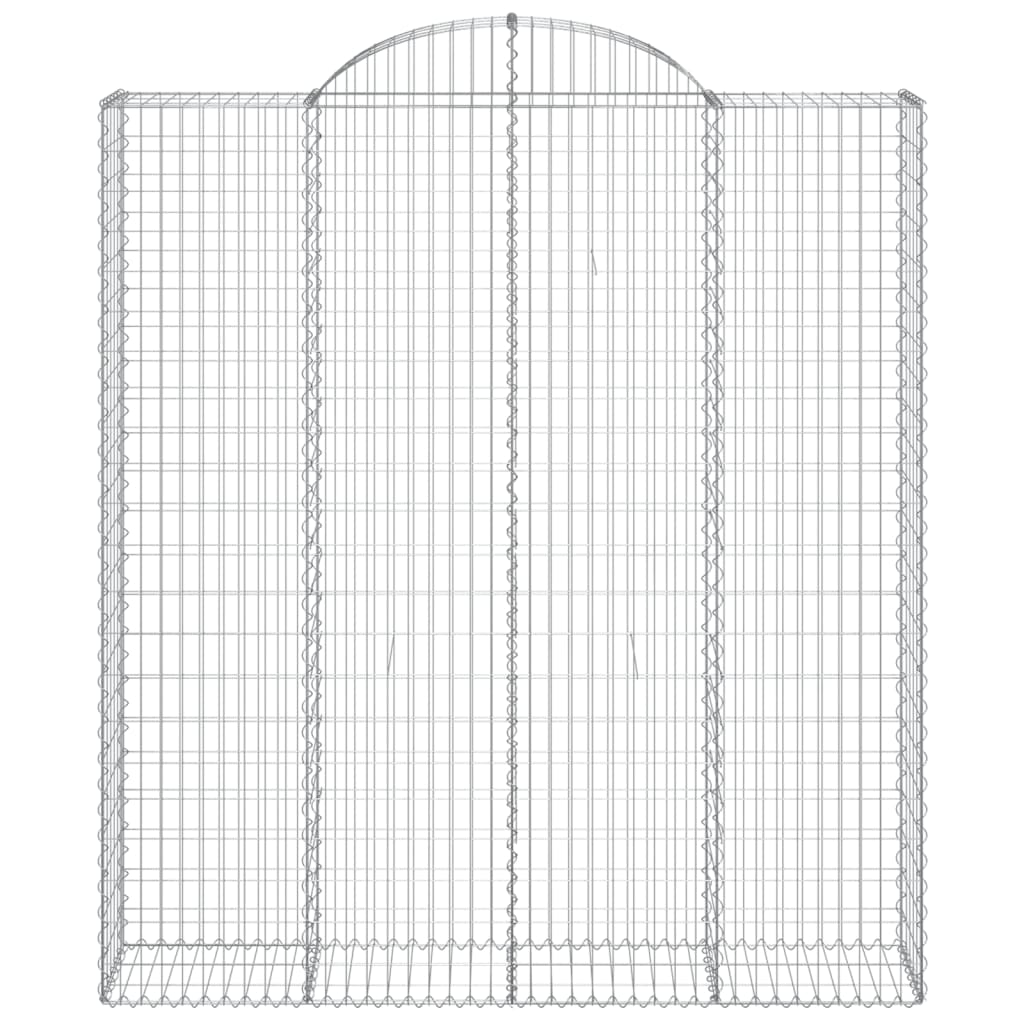 Arched Gabion Baskets 18 pcs 200x50x220/240 cm Galvanised Iron