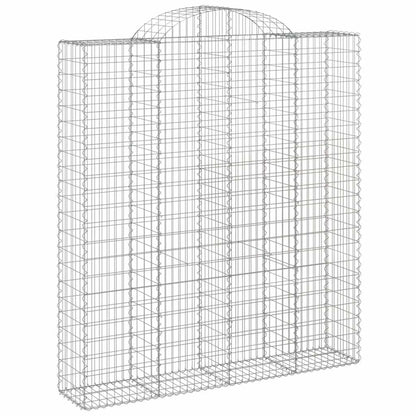 Arched Gabion Baskets 20 pcs 200x50x220/240 cm Galvanised Iron