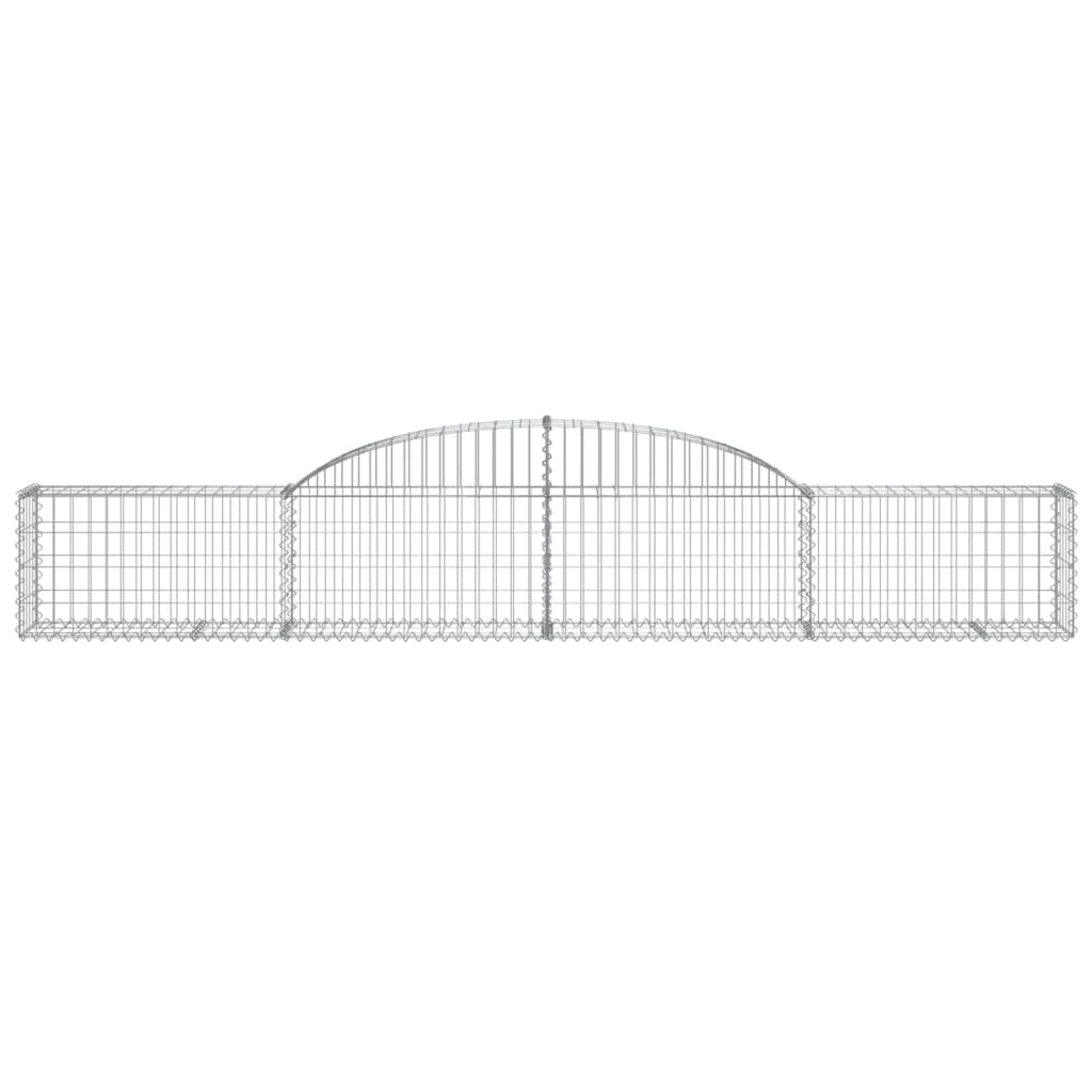 Arched Gabion Baskets 3 pcs 300x30x40/60 cm Galvanised Iron
