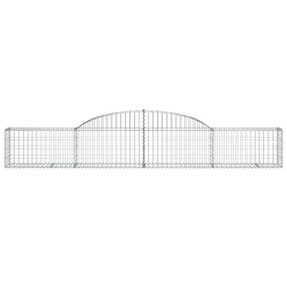Arched Gabion Baskets 3 pcs 300x30x40/60 cm Galvanised Iron