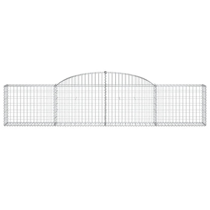 Arched Gabion Baskets 3 pcs 300x30x60/80 cm Galvanised Iron