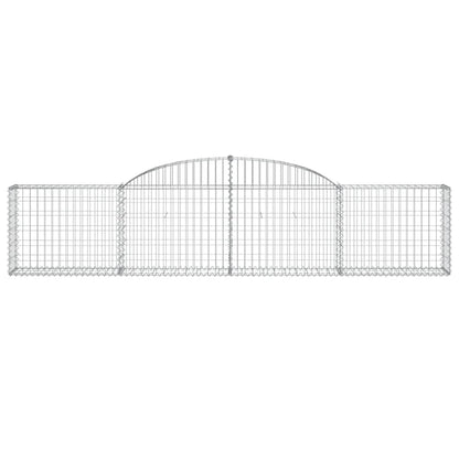 Arched Gabion Baskets 11 pcs 300x30x60/80 cm Galvanised Iron