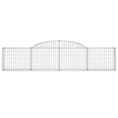 Arched Gabion Baskets 12 pcs 300x30x60/80 cm Galvanised Iron