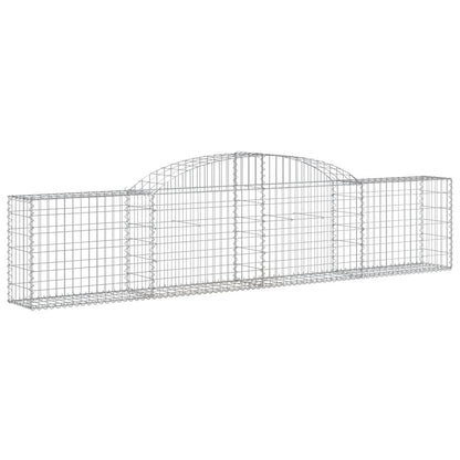 Arched Gabion Baskets 13 pcs 300x30x60/80 cm Galvanised Iron
