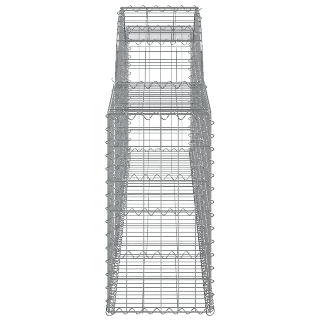 Arched Gabion Baskets 15 pcs 300x30x60/80 cm Galvanised Iron