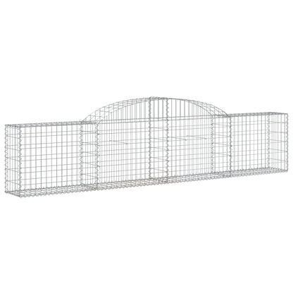 Arched Gabion Baskets 25 pcs 300x30x60/80 cm Galvanised Iron