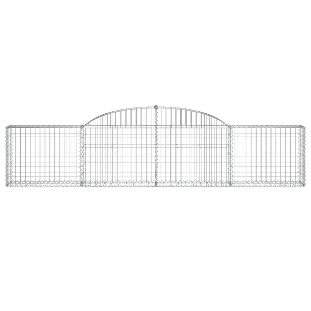 Arched Gabion Baskets 25 pcs 300x30x60/80 cm Galvanised Iron