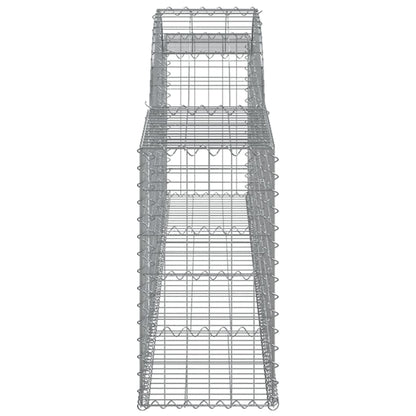 Arched Gabion Baskets 25 pcs 300x30x60/80 cm Galvanised Iron