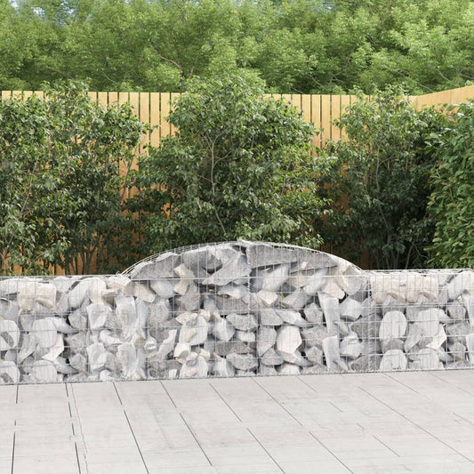 Arched Gabion Baskets 30 pcs 300x30x60/80 cm Galvanised Iron