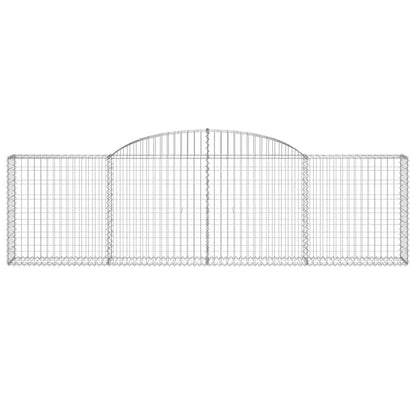 Arched Gabion Baskets 12 pcs 300x30x80/100 cm Galvanised Iron