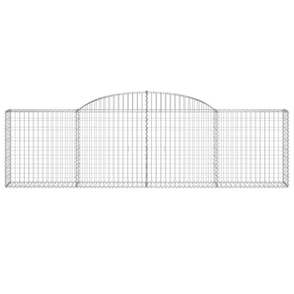 Arched Gabion Baskets 13 pcs 300x30x80/100 cm Galvanised Iron