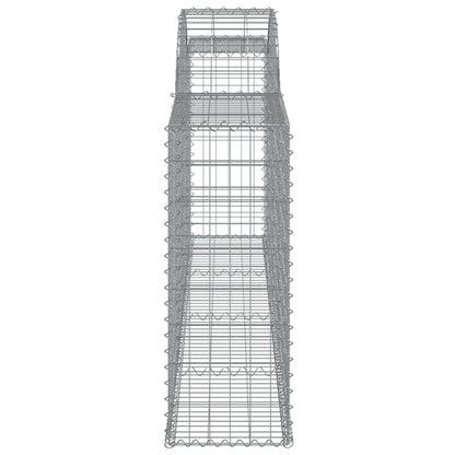 Arched Gabion Baskets 13 pcs 300x30x80/100 cm Galvanised Iron
