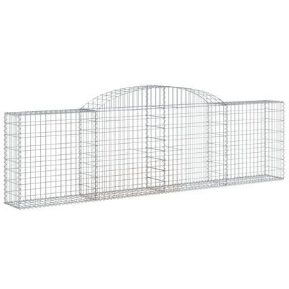 Arched Gabion Baskets 15 pcs 300x30x80/100 cm Galvanised Iron