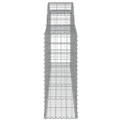 Arched Gabion Baskets 17 pcs 300x30x80/100 cm Galvanised Iron