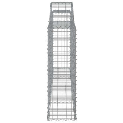 Arched Gabion Baskets 5 pcs 300x30x100/120 cm Galvanised Iron