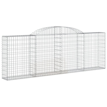 Arched Gabion Baskets 6 pcs 300x30x100/120 cm Galvanised Iron