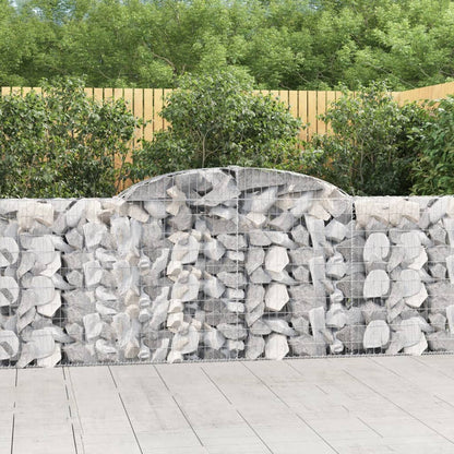 Arched Gabion Baskets 10 pcs 300x30x100/120 cm Galvanised Iron
