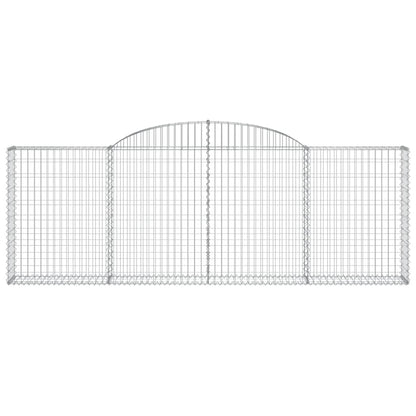 Arched Gabion Baskets 13 pcs 300x30x100/120 cm Galvanised Iron