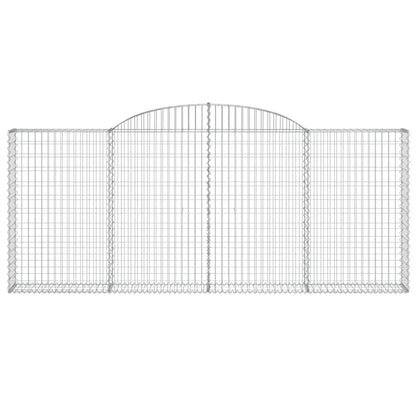 Arched Gabion Baskets 2 pcs 300x30x120/140 cm Galvanised Iron