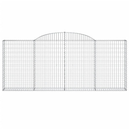 Arched Gabion Baskets 5 pcs 300x30x120/140 cm Galvanised Iron