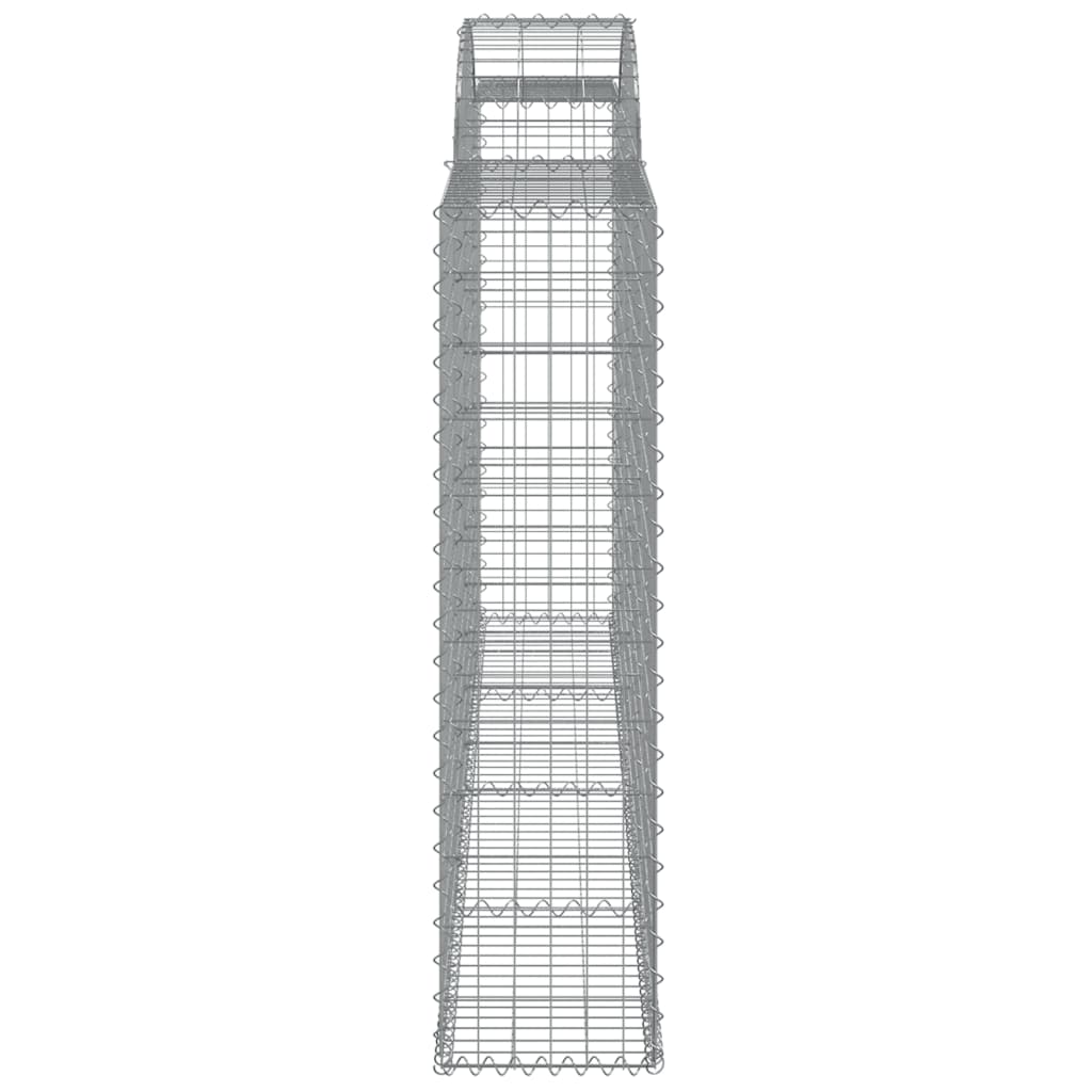 Arched Gabion Baskets 5 pcs 300x30x120/140 cm Galvanised Iron