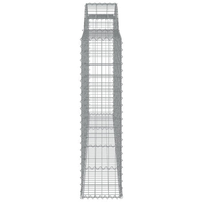 Arched Gabion Baskets 5 pcs 300x30x120/140 cm Galvanised Iron