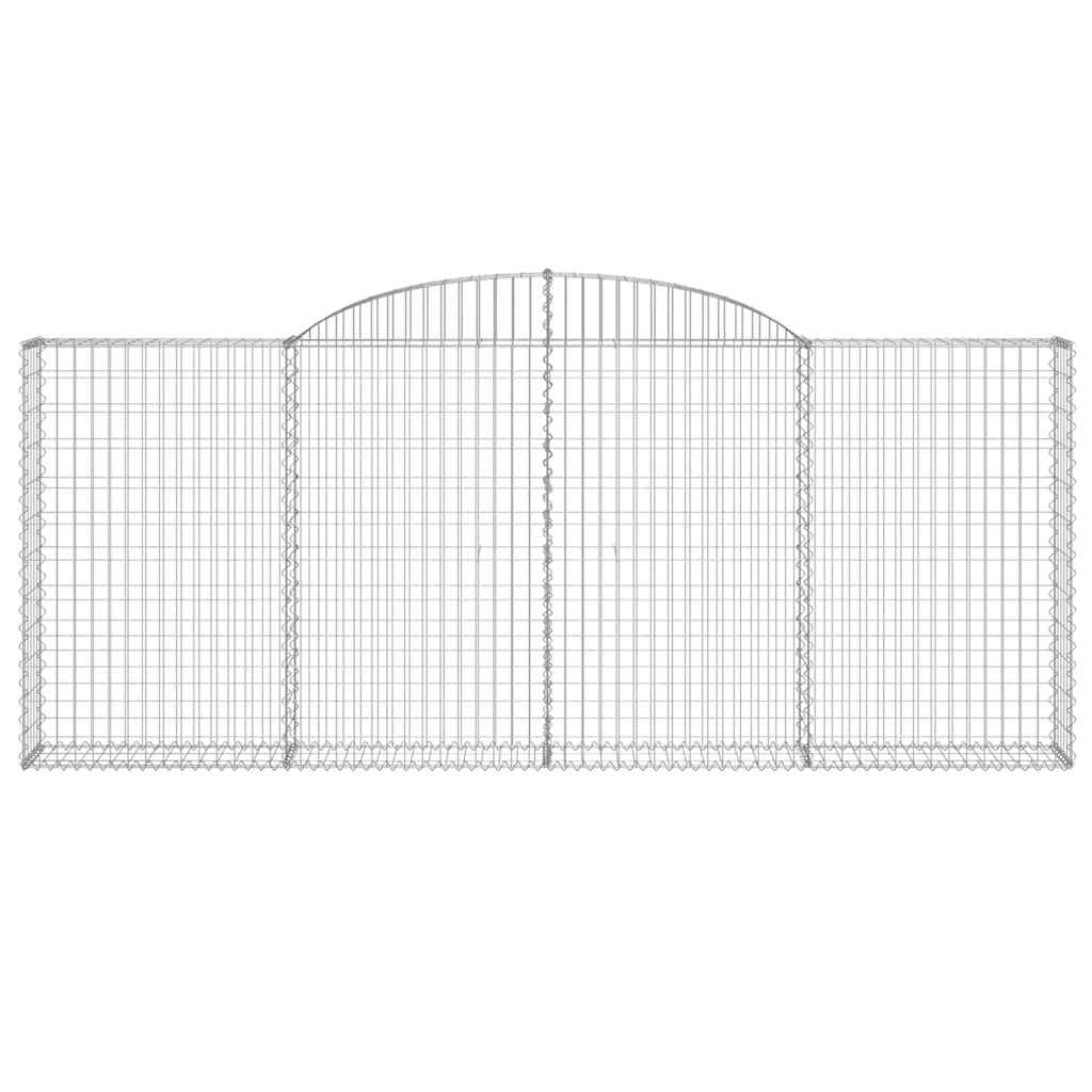Arched Gabion Baskets 20 pcs 300x30x120/140 cm Galvanised Iron